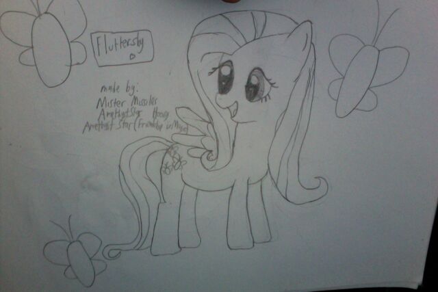 File:Fluttershy Sketch.jpg