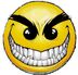 Evil smiley face