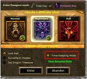 Timekeeping dungeon