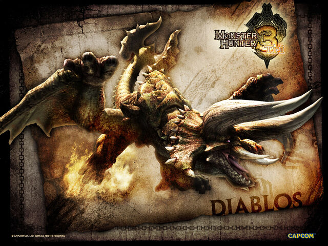 File:Monster Hunter 3 Tri wallpaper Diablos.jpg