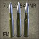 7.62x54mmR FMJ