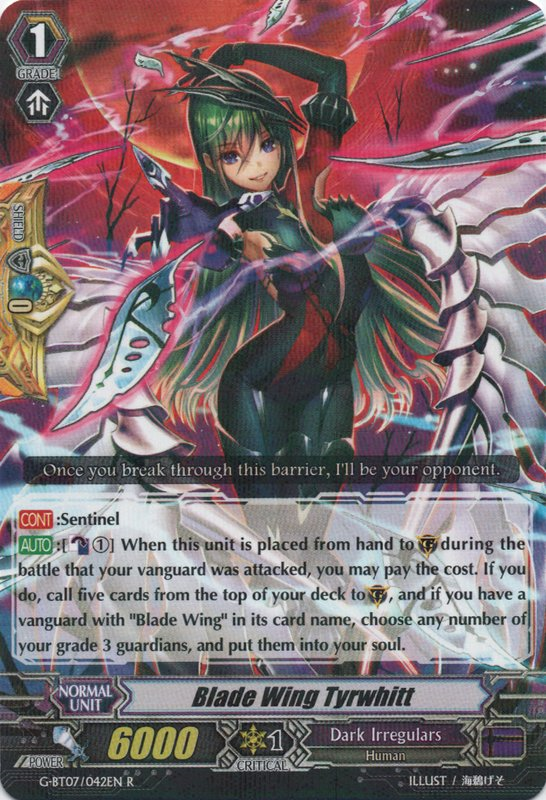 Blade Wing Tyrwhitt | Cardfight!! Vanguard Wiki | FANDOM ...