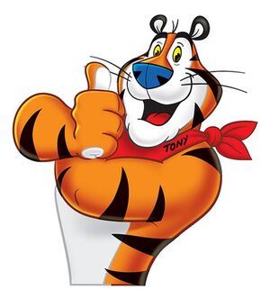 Tony the tiger thumb