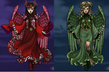 Ruby and Emerald the Double Angels