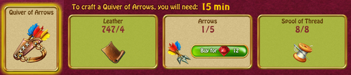 Quiver of arrows recipe