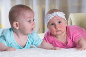 Boy-girl-infant-twins