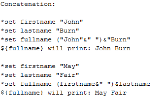 Concatenation