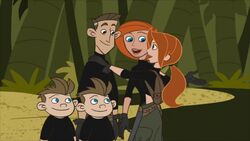 Kim with her folks