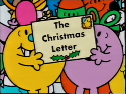 Mr men christmas letter