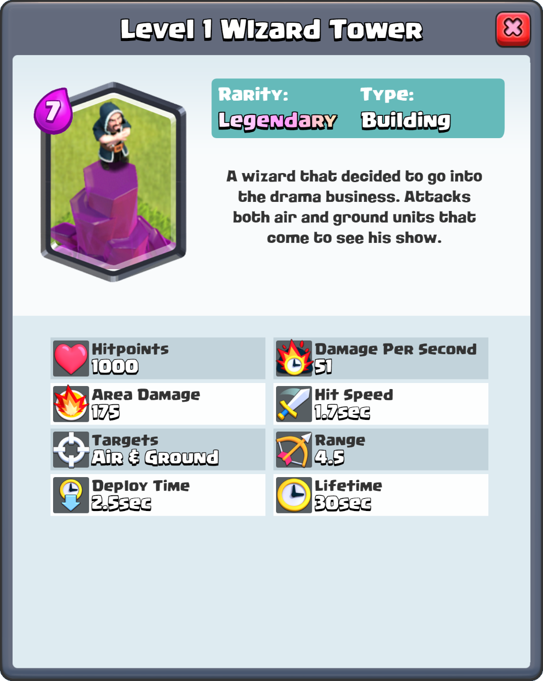 Image - Level 1 WIzard Tower HD (1).png | Clash Royale Wiki | FANDOM ...