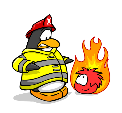 File:Firefighter Black Puffle transparent.png