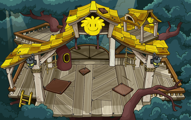 File:Yellow Puffle Tree House sprite.png