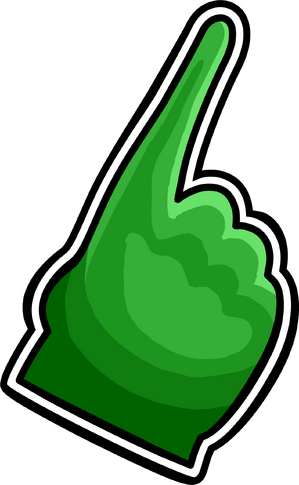 File:Green Foam Finger Icon.png