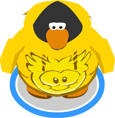 File:Gold Puffle Hoodie In-Game.png