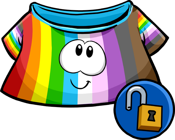 File:Rainbow Puffle Shirt icon.png
