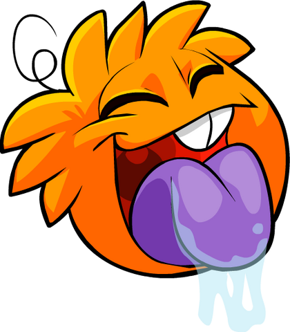 File:Orange PuffleLicking.png