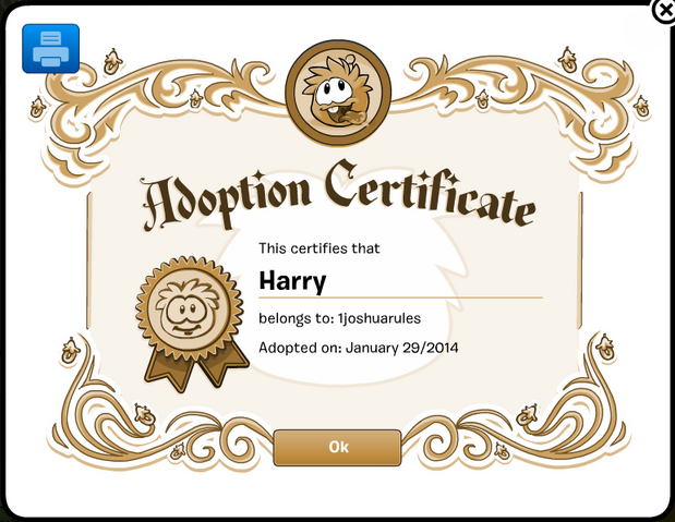 File:1joshuarulesAdoptingOrangePuffleHarryAdoptionCertificate.png