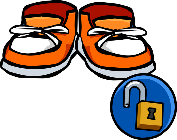 File:Orange Sneakers Icon 10387.png