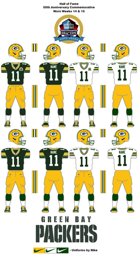 Green Bay Packers Uniform History