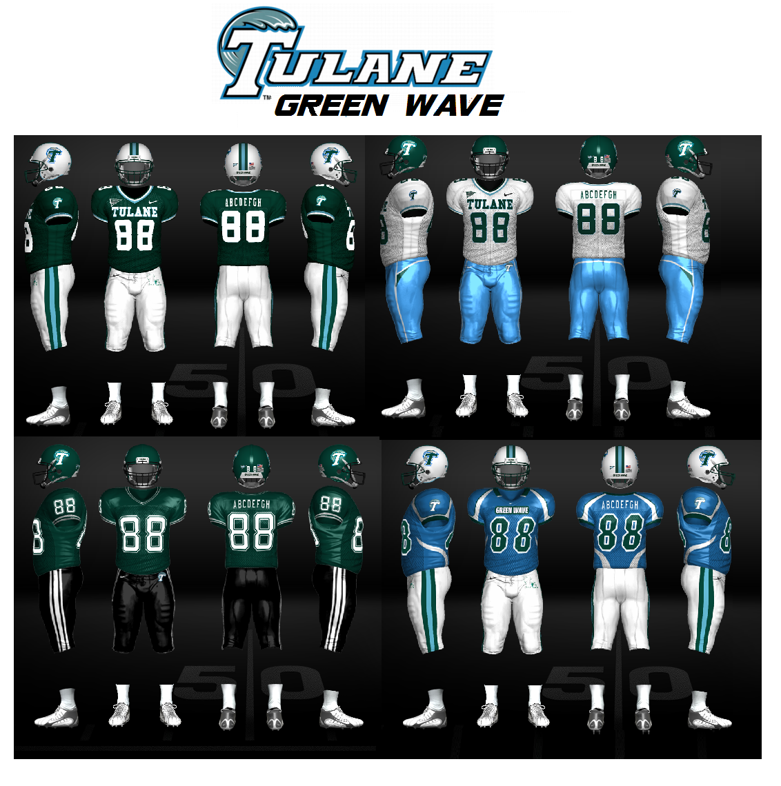 Image NCAATulane Green WaveUniform.png American Football Wiki