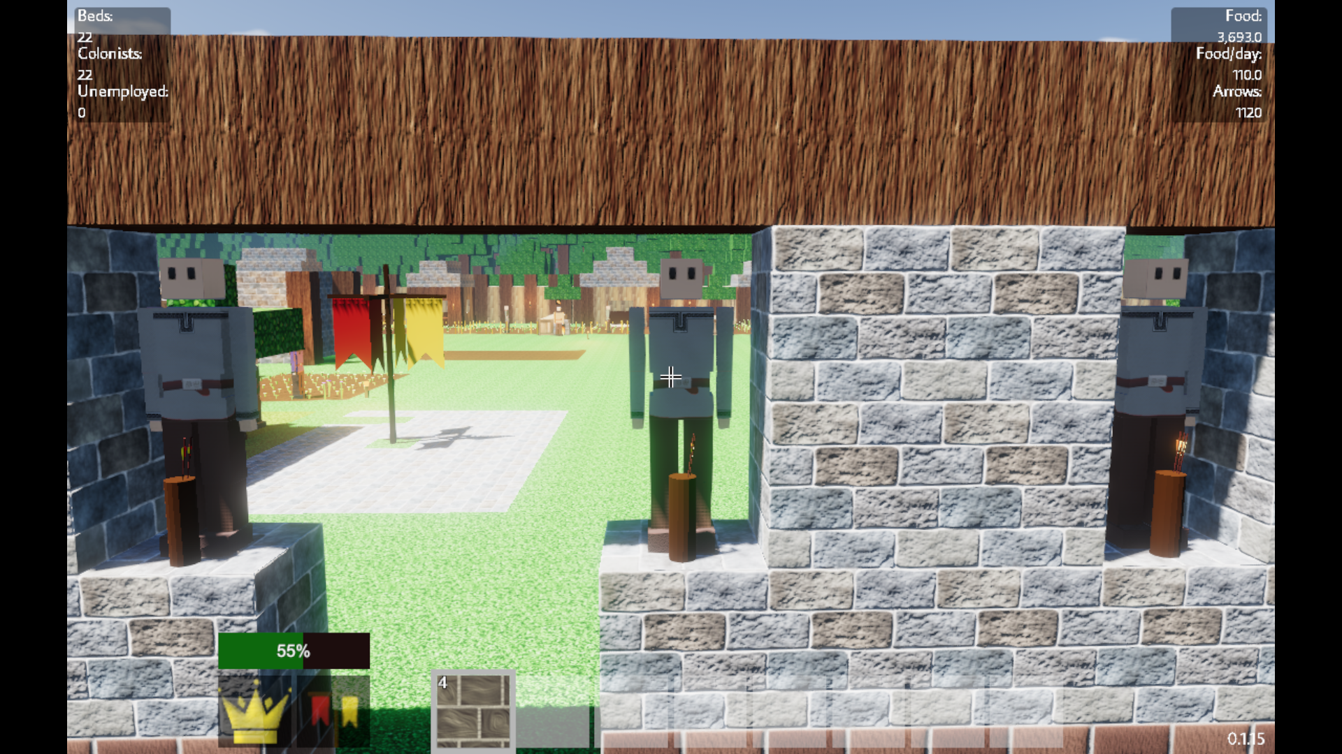 colony survival game size