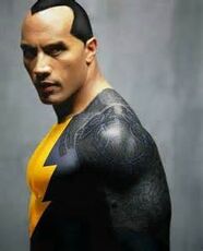 The Rock as Black Adam