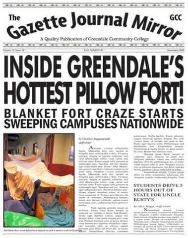 File:Gazette Journal Mirror Blanket fort headline.jpg