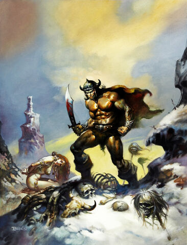 File:-10 abril 1976. Conan el Conquistador. Guión de Roy Thomas, lápices de John Buscema, tintas por la tribu (Tony DeZuniga y otros).jpg
