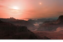 Gliese 667 Cc sunset