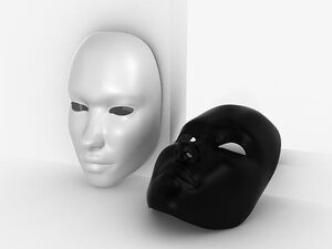 Black white mask 1