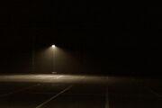 Dark parking lot