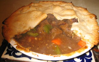 Homemade meat pie