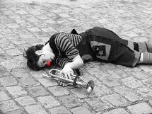 Sad clown