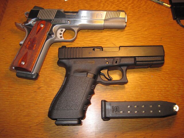File:1911 and Glock.jpg