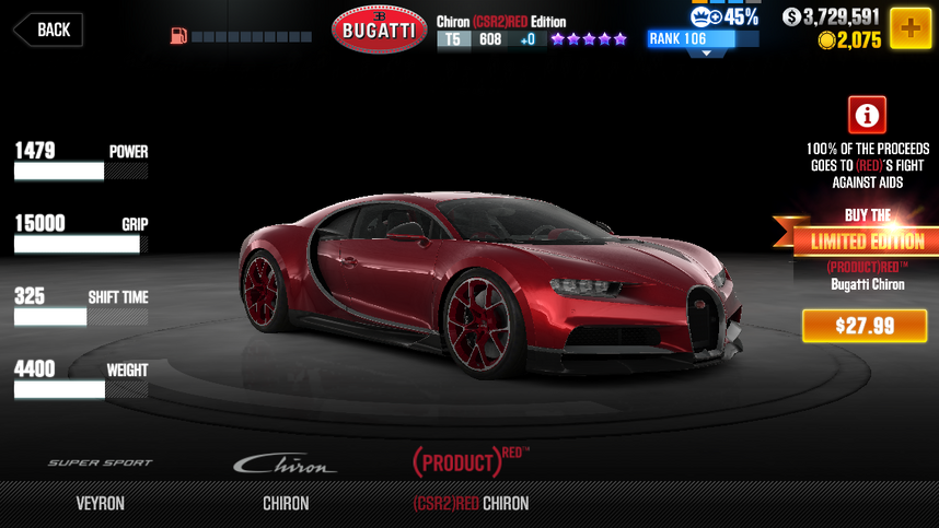 Bugatti Chiron Csr Racing Wiki Fandom Powered By Wikia