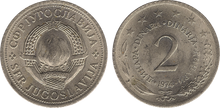 Yugoslavia 2 dinara 1974