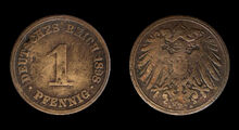 1-Pfennig-Coin-Deutsches-Reich-1898-A-JR-4363-4364