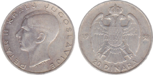 Yugoslavia 20 dinara 1938