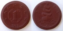 Saxony 1 mark 1921