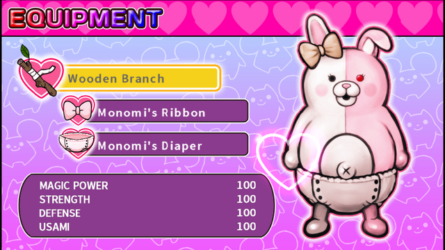 File:Danganronpa 2 Magical Monomi Minigame Equipment Menu.png