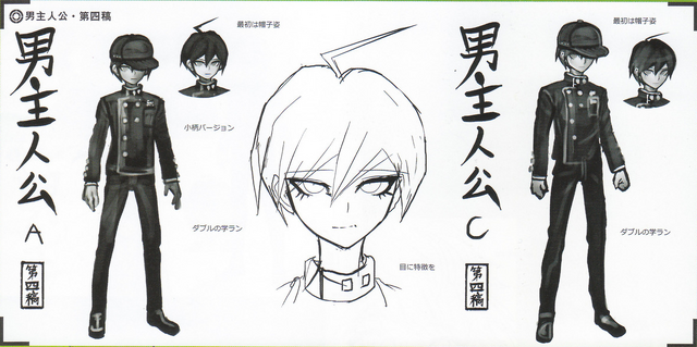 File:Art Book Scan Danganronpa V3 Character Designs Betas Shuichi Saihara (4).png