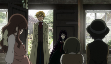 Hugh meeting the children