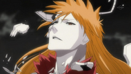 Ichigo Breaks free of Shirosaki's control
