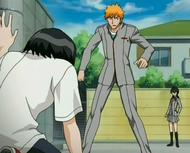 Ichigo finds weakened Karin