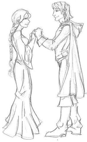File:Lelldorin and Ariana by evolra.jpg
