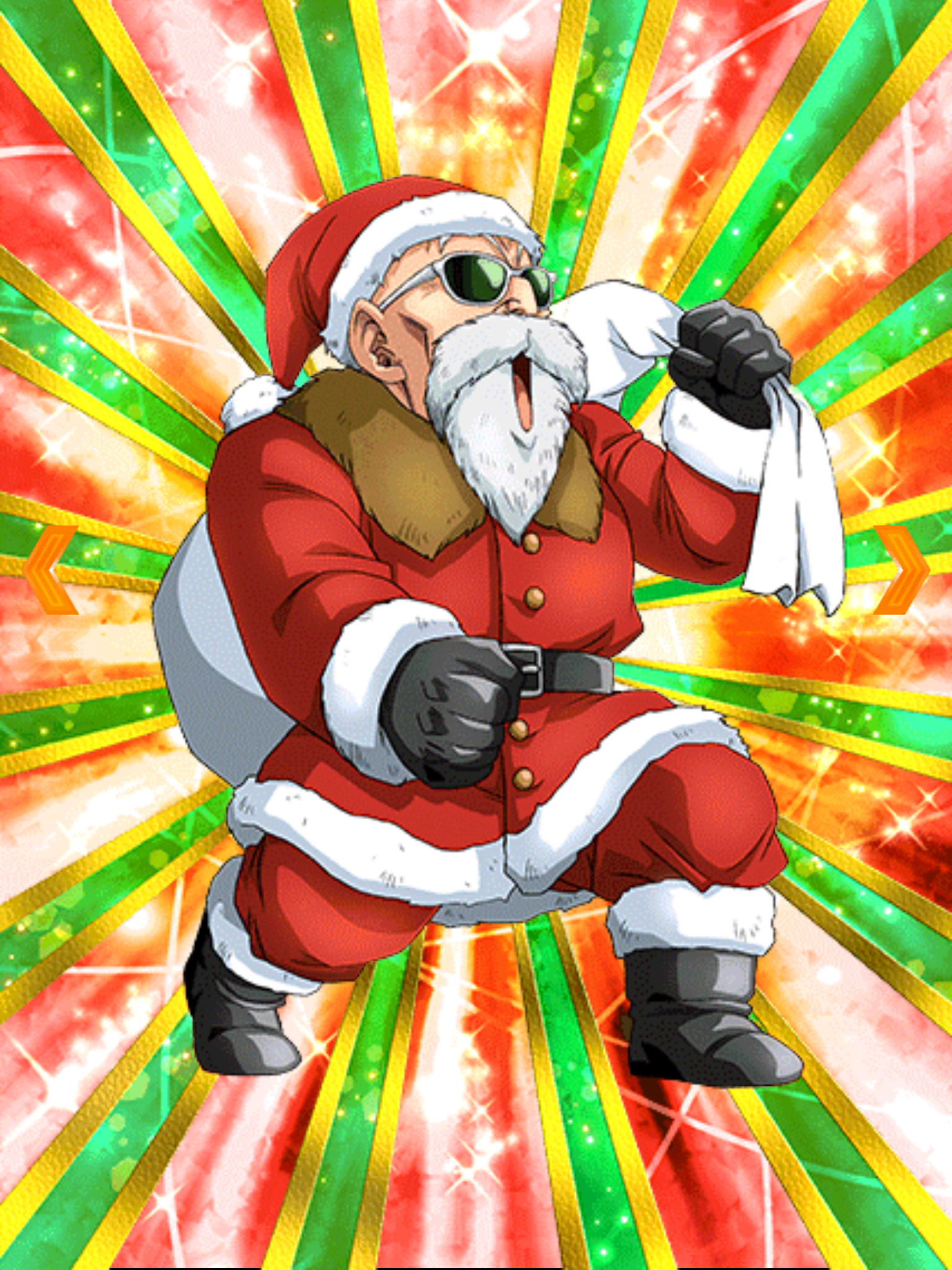 Thrilling Christmas Eve Master Roshi (Santa) Dragon Ball Z Dokkan