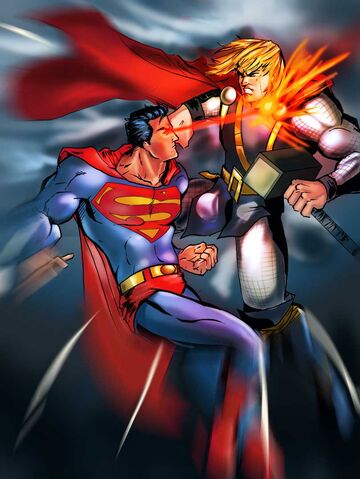 File:Superman Vs Thor by darklord028.jpg