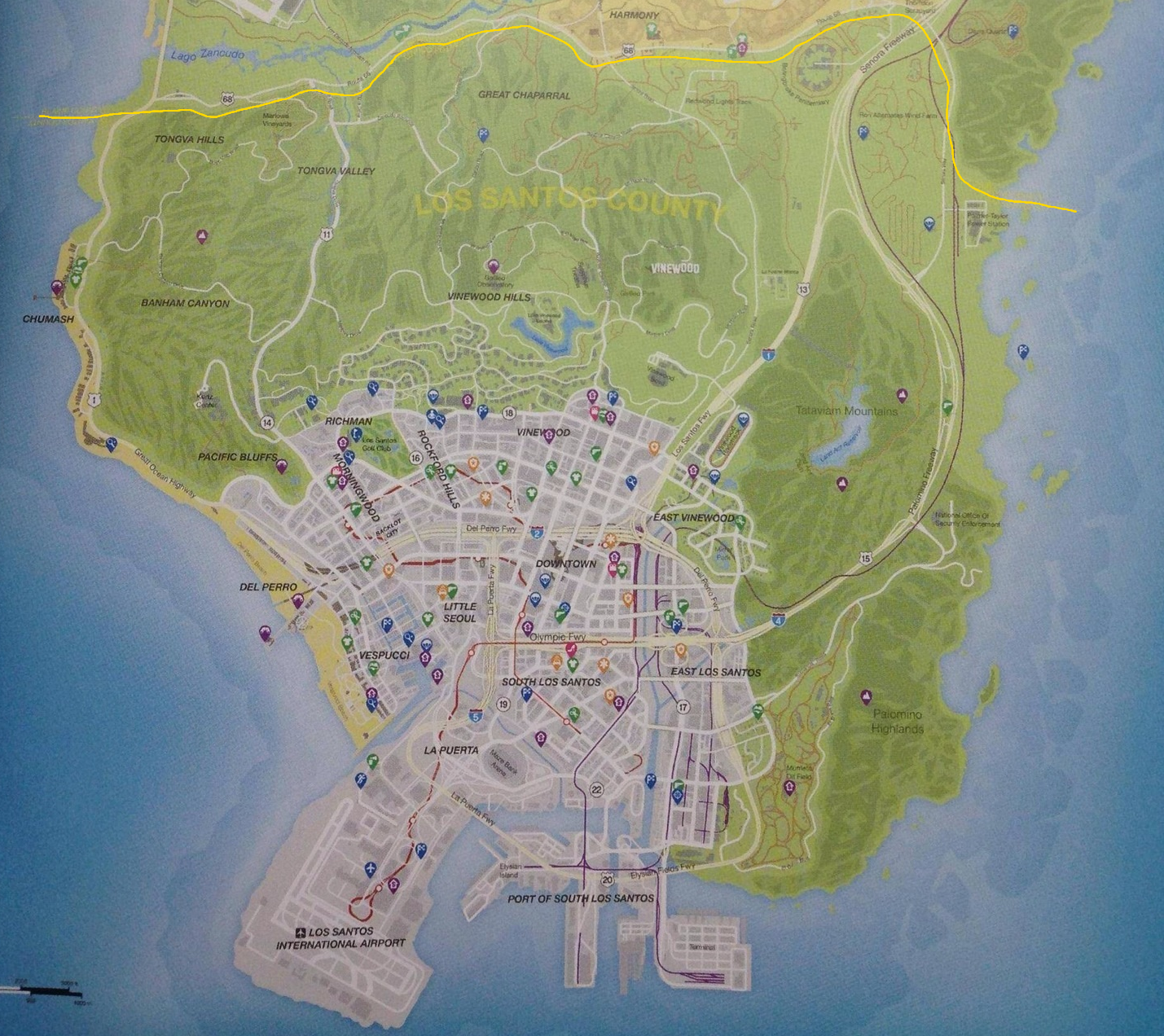 Bild - Los Santos County Karte.png | GTA Wiki | FANDOM powered by Wikia