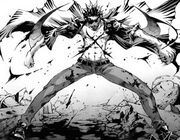 Senji slices his chest