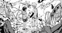 Minatsuki and Yō holding hands